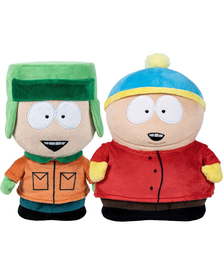 Set 2 jucarii din plus Kyle Broflovski, 18 cm si Eric Cartman, 17 cm, South Park