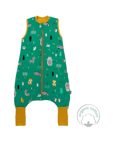 Sac de dormit cu picioruse si talpa antiderapanta Woodland Animals 120 cm + manseta 1.0 Tog