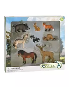 Set de 8 figurine pictate manual Animale din padure