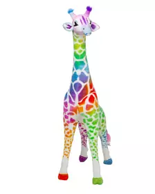 Melissa&Doug - Girafa gigant din plus Rainbow