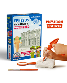 Arkerobox - Set arheologic educational si puzzle 3D, Efes - Biblioteca Celsus