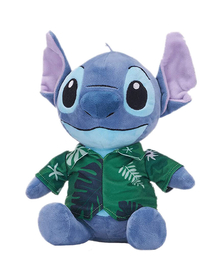 Jucarie din plus Stitch Hawaii cu camasa verde, Lilo & Stitch, 28 cm