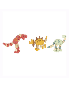 Jucarie educativa flexibila din lemn Dinozaur, Egmont Toys