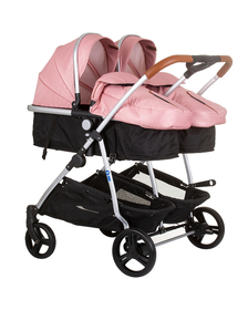 Carucior gemeni Chipolino Duo Smart 2 in 1 flamingo