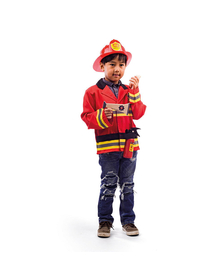 Set costum si accesorii pompier pentru copii