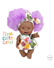 Papusa Nines D'Onil, Colectia Candy, cu miros de vanilie, 26 cm (2024) 2 - Papusa Candy cu par mov Afro