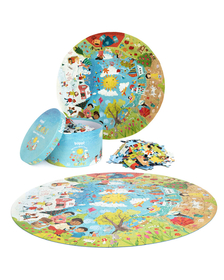 Puzzle rotund, 150 piese, Boppi - Anotimpuri