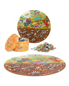 Puzzle rotund, 150 piese, Boppi - Dinozauri