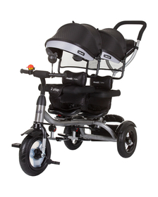Tricicleta gemeni Chipolino 2Play obsidian silver