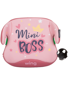 Inaltator auto Chipolino Wing I-Size 125-150 cm pink mini boss cu sistem Isofix