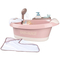 Cadita pentru papusa Smoby Baby Nurse Baleno Bath roz cu accesorii