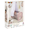 Leagan pentru papusa Smoby Baby Nurse Cradle maro cu baldachin