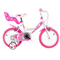 Bicicleta roz cu inimioare 14"