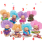 Papusa Artizanala cu miros de vanilie - Colectia Candy (26 cm) 5 - Papusa Candy cu par mov si rochie cu sclipici