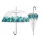 Umbrela dama automata Perletti forma cupola cu frunze