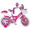 Bicicleta copii MITO LINDA, roti 16", Roz-Alb, 4-6 ani