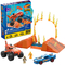 HOT WHEELS MONSTER TRUCK MEGA SET CONSTRUCTIE CURSA TIGER SHARK CHOMP