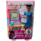 BARBIE CARIERE SET MOBILIER CU PAPUSA BRUNETA PROFESOARA