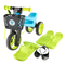 Bicicleta fara pedale Funny Wheels Rider YETTI SUPERPACK 3 in 1 Blue/Lime