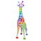 Melissa&Doug - Girafa gigant din plus Rainbow