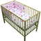 Lenjerie patut Hubners Kitty Floricele 4 piese roz