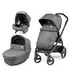 Carucior 3 in 1 Peg Perego Book 51 Titania Primoviaggio SL, 0-22 kg, Futura Ardesia, Gri inchis