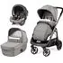 Carucior 3 in 1 Peg Perego Veloce, Primoviaggio SL,  0 - 22 kg, Graphic Gold, Negru / Bej