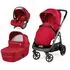 Carucior 3 in 1 Peg Perego Veloce, Lounge,  0 - 22 kg, Red Shine, Rosu