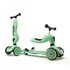 Trotineta copii cu sezut, transformabila 2in1, HighwayKick 1 Kiwi, 1-5 ani, pana la 50 kg, Scoot  Ride