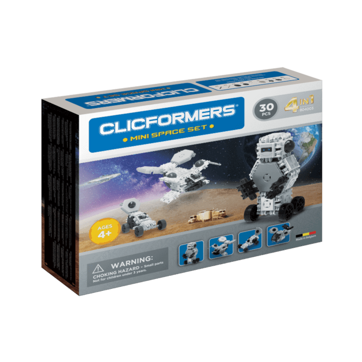 Set de construit Clicformers-Mini Spatiu 30 piese