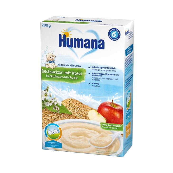 Cereale Humana cu gust de mar si hrisca de la 6 luni 200 g