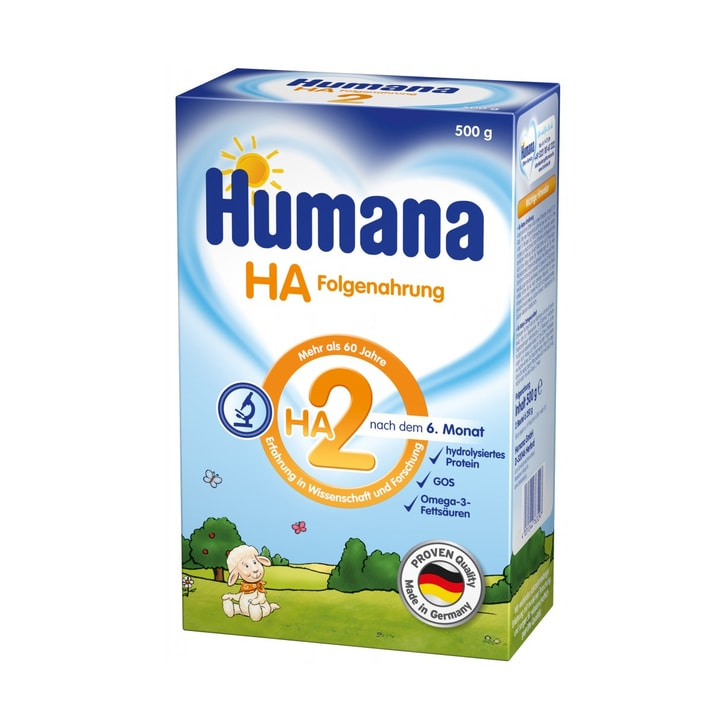 Lapte praf Humana HA 2 de la 6 luni 500 g
