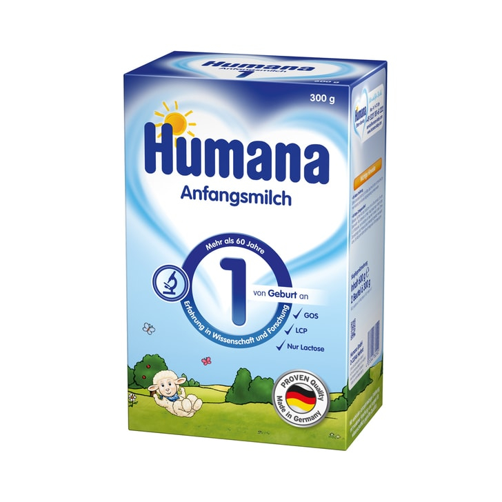 Lapte praf Humana 1 de la nastere 300 g