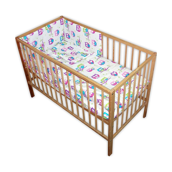 Lenjerie patut Hubners Bufnite 4 piese multicolor