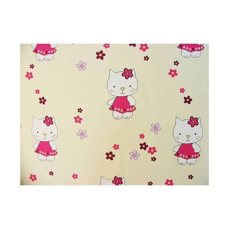 Lenjerie patut Hubners Kitty Floricele 5 piese crem