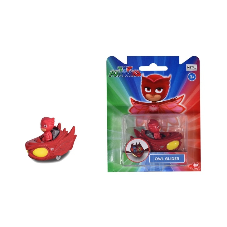 Masina Dickie Toys Eroi in Pijama Owl-Glider cu figurina