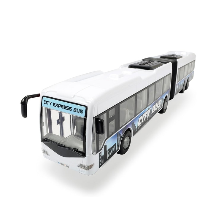Autobuz Dickie Toys City Express Bus alb