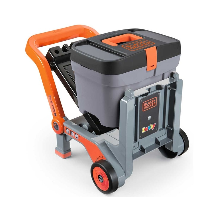 Masa de lucru Smoby Black & Decker 3 in 1 cu trusa de accesorii