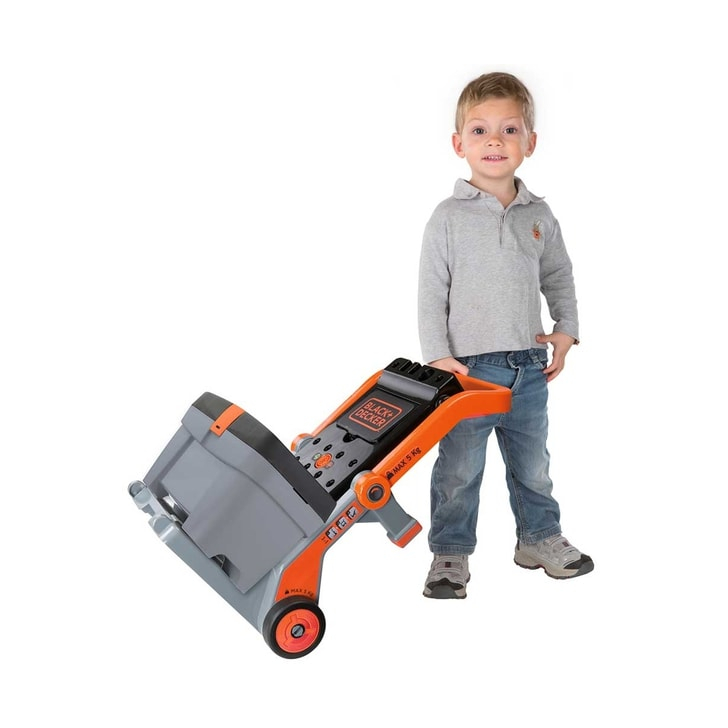Masa de lucru Smoby Black & Decker 3 in 1 cu trusa de accesorii