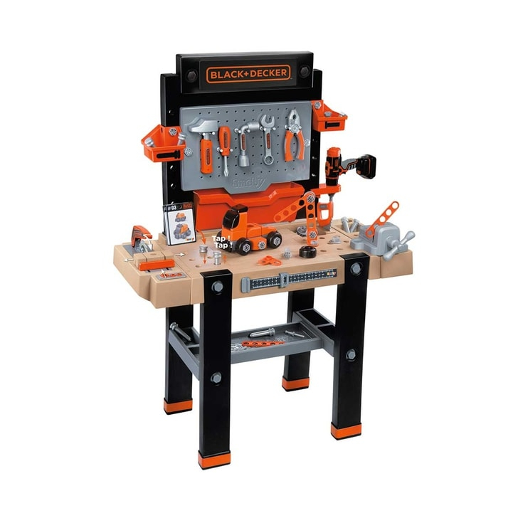 Atelier Smoby Black & Decker Bricolo Ultimate cu accesorii
