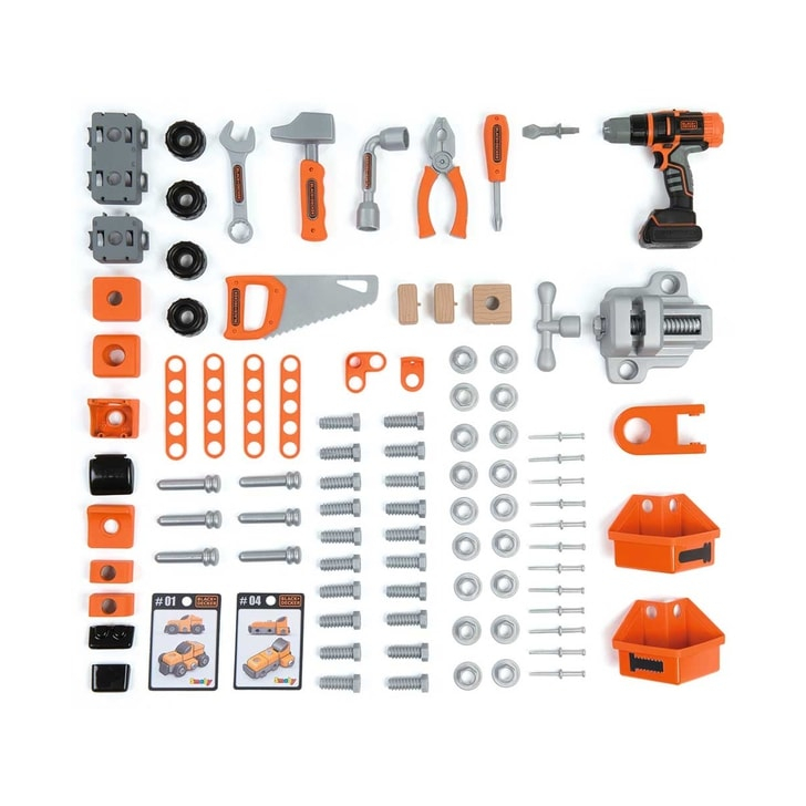 Atelier Smoby Black & Decker Bricolo Ultimate cu accesorii