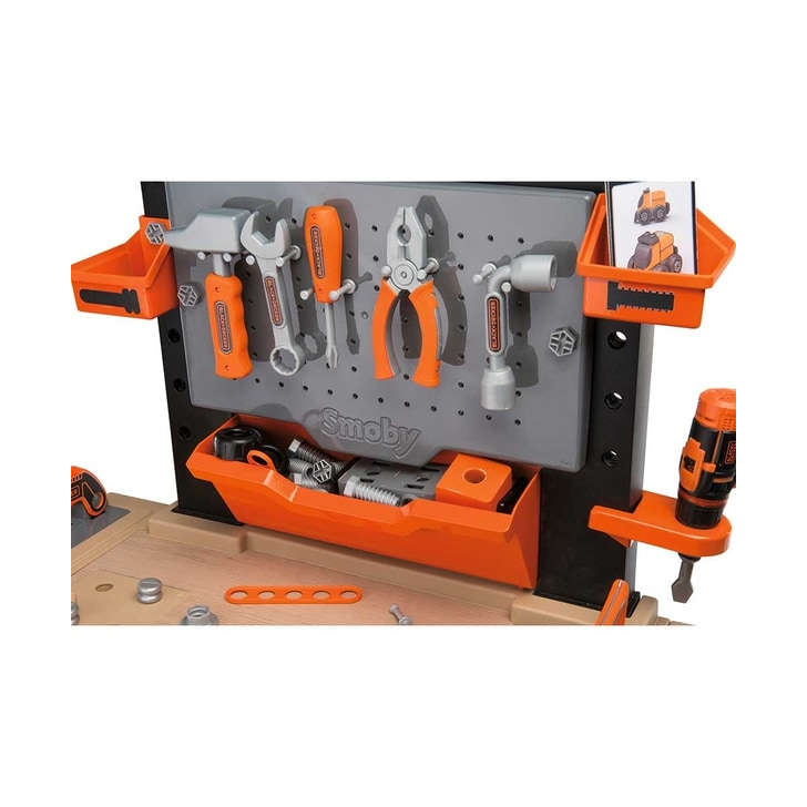 Atelier Smoby Black & Decker Bricolo Ultimate cu accesorii