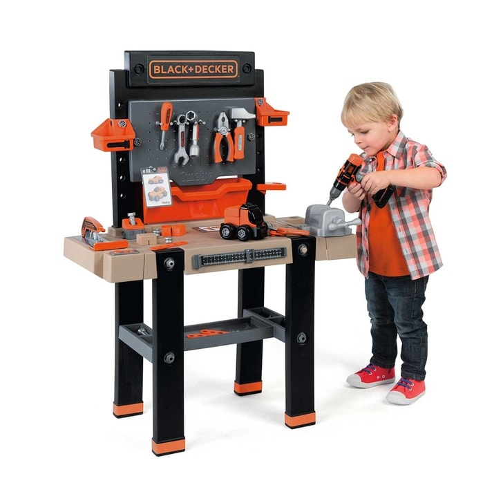 Atelier Smoby Black & Decker Bricolo Ultimate cu accesorii