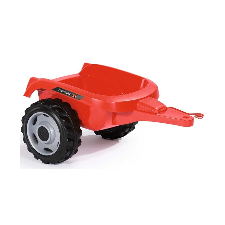 Tractor cu pedale si remorca Smoby Farmer XL rosu