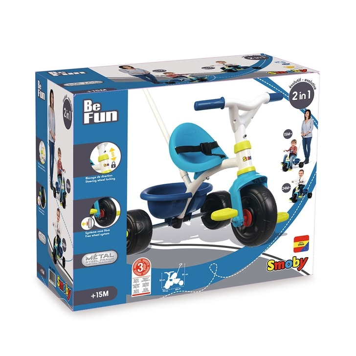 Tricicleta pentru copii Smoby Be Fun blue