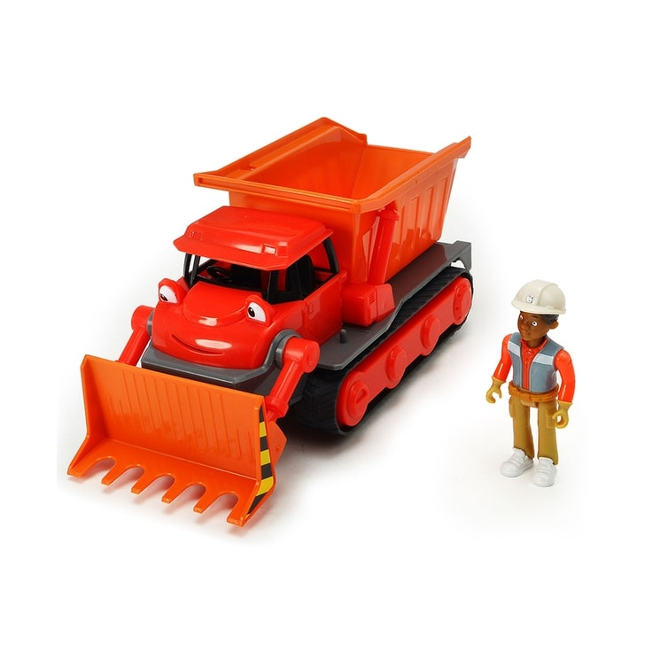 Buldozer Dickie Toys Bob Constructorul Action Team Muck cu 1 figurina Leo