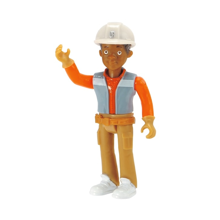 Buldozer Dickie Toys Bob Constructorul Action Team Muck cu 1 figurina Leo