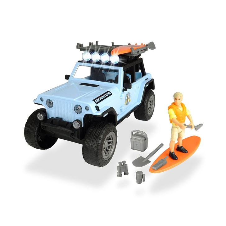 Masina Dickie Toys Playlife Surfer Set cu figurina si accesorii