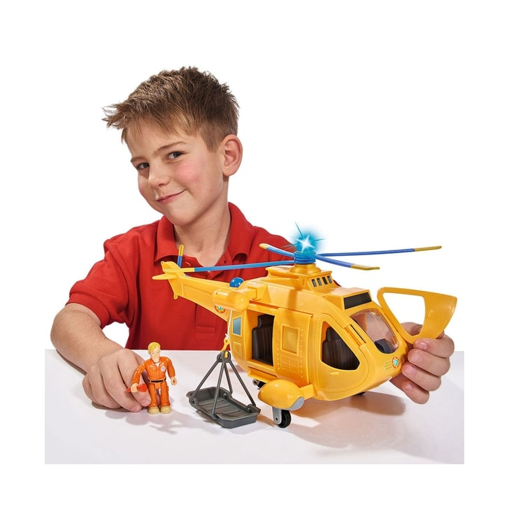 Jucarie Simba Elicopter Fireman Sam Wallaby 2 cu figurine si accesorii