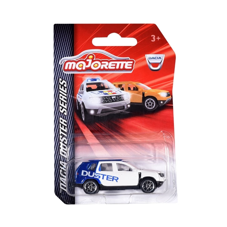 Masina Majorette Dacia Duster alb cu albastru